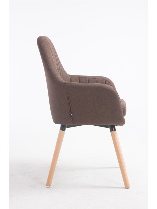 Scaun Florian stofa Natura, maro