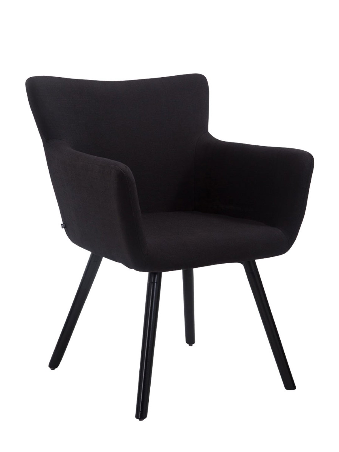 Scaun vizitator țesătură Antwerp, negru