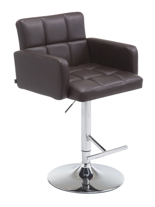Scaun de bar Los Angeles imitatie piele C, maro
