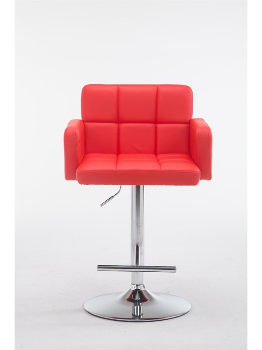 Scaun de bar Los Angeles imitatie piele C, roșu
