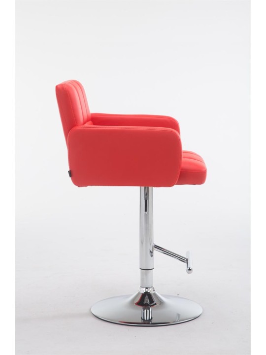 Scaun de bar Los Angeles imitatie piele C, roșu