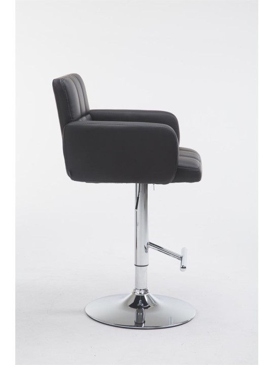 Scaun de bar Los Angeles imitatie piele C, negru