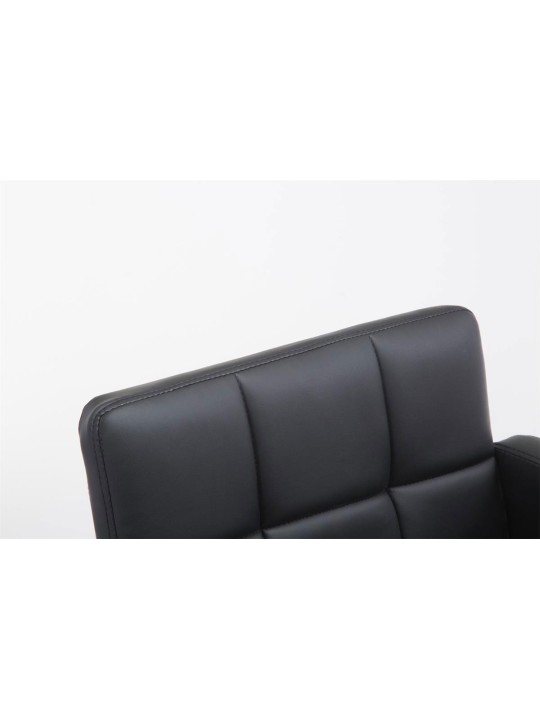 Scaun de bar Los Angeles imitatie piele C, negru