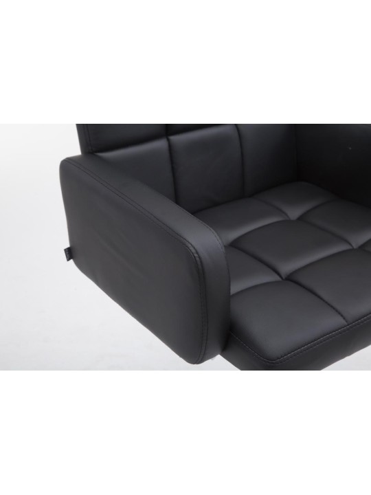 Scaun de bar Los Angeles imitatie piele C, negru