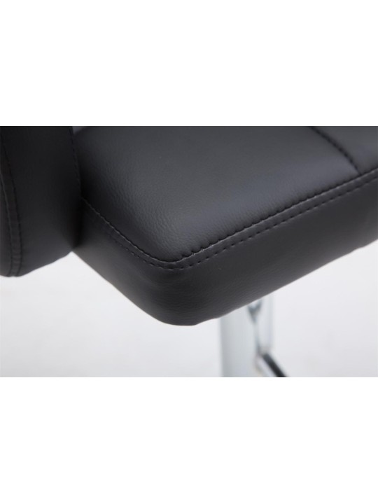 Scaun de bar Los Angeles imitatie piele C, negru