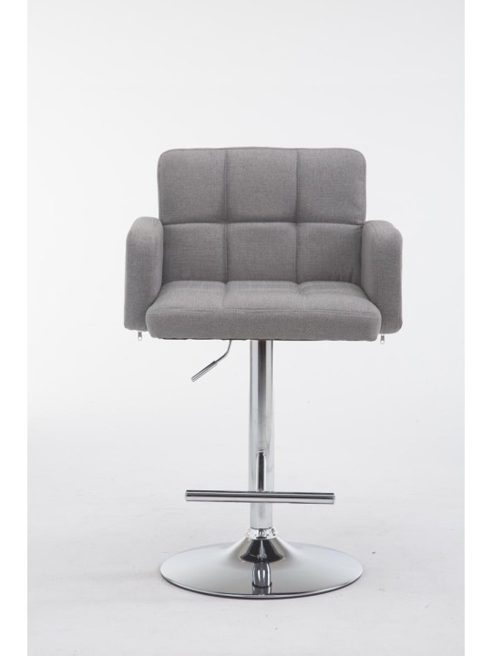 Scaun de bar țesătură Los Angeles C, gri