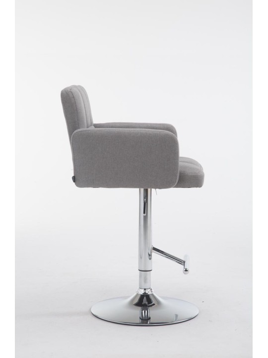 Scaun de bar țesătură Los Angeles C, gri
