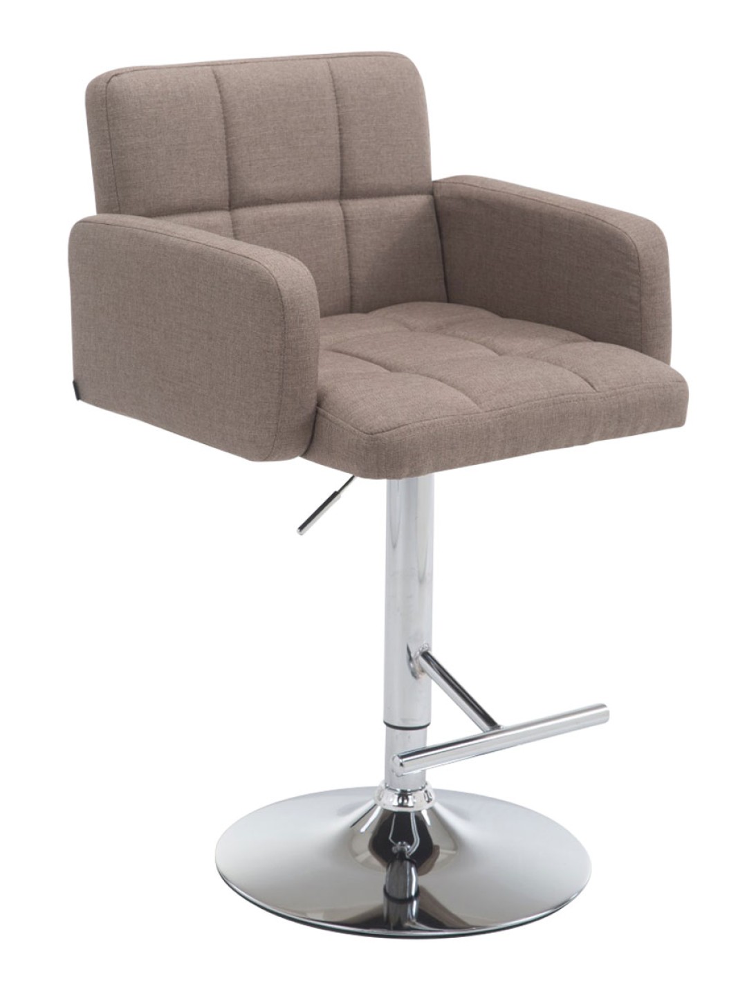 Scaun de bar țesătură Los Angeles C, taupe