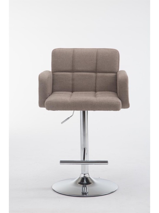 Scaun de bar țesătură Los Angeles C, taupe