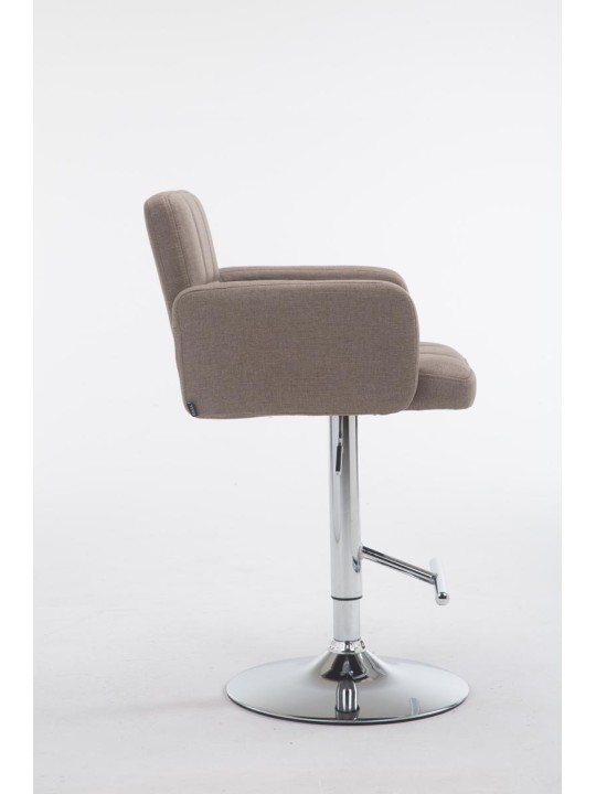 Scaun de bar țesătură Los Angeles C, taupe