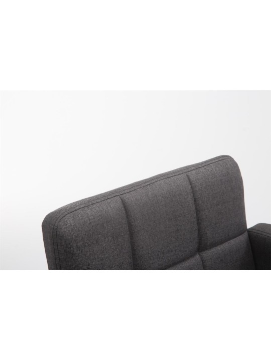 Scaun de bar țesătură Los Angeles C, gri închis