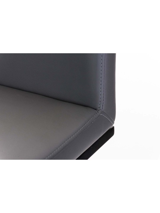 Scaun de bar Panama B imitatie piele, gri