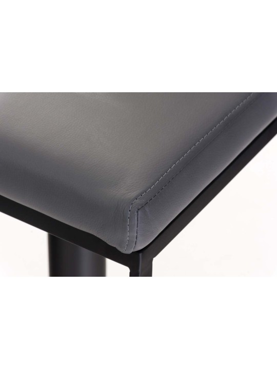 Scaun de bar Panama B imitatie piele, gri