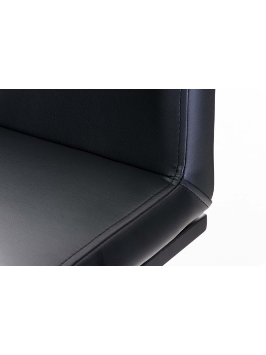 Scaun de bar Panama B imitatie piele, negru