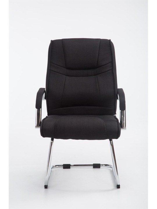 Scaun vizitator stofa Attila, negru