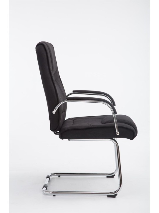 Scaun vizitator stofa Attila, negru