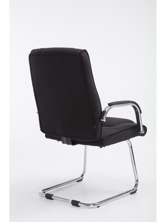 Scaun vizitator stofa Attila, negru
