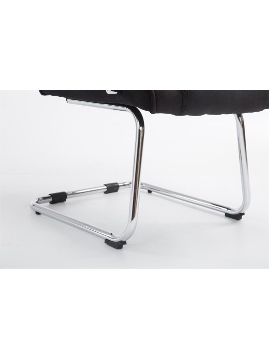 Scaun vizitator stofa Attila, negru