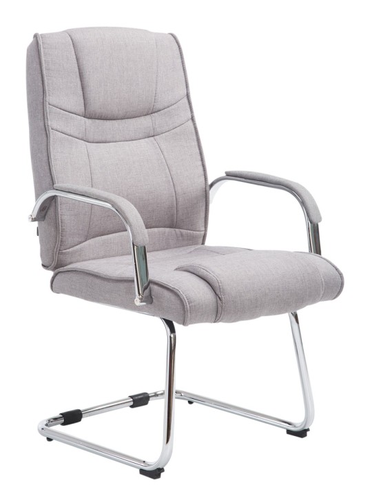 Scaun vizitator stofa Attila, gri