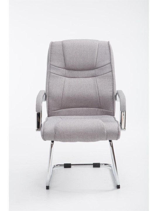 Scaun vizitator stofa Attila, gri