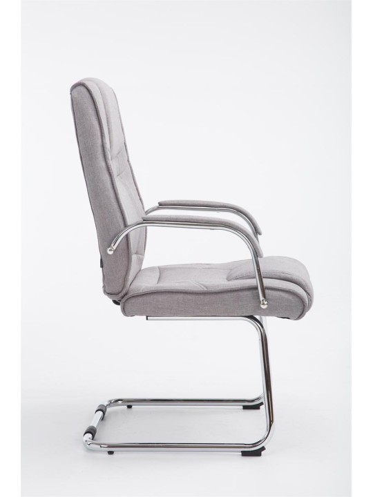 Scaun vizitator stofa Attila, gri
