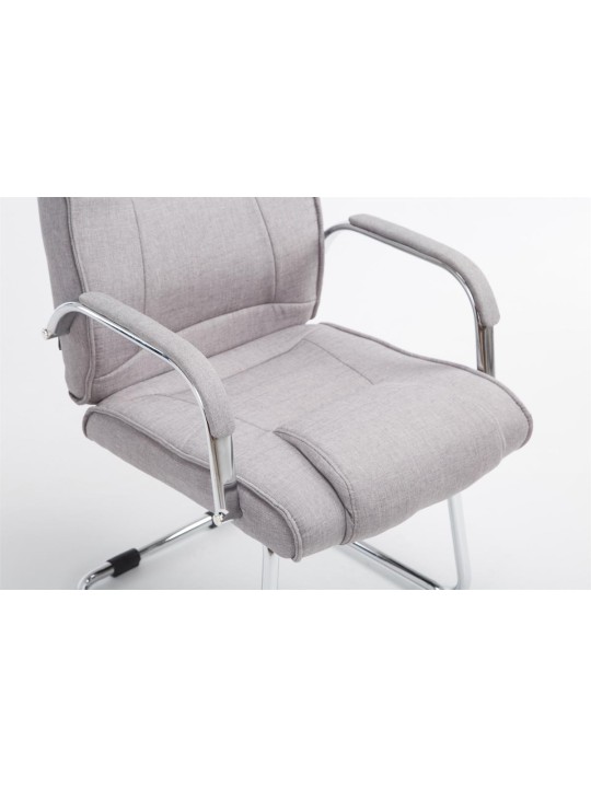 Scaun vizitator stofa Attila, gri