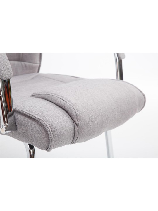 Scaun vizitator stofa Attila, gri