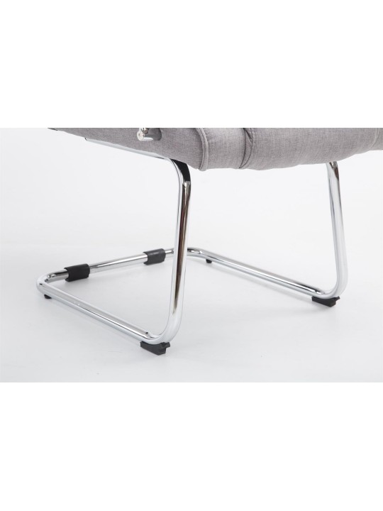 Scaun vizitator stofa Attila, gri