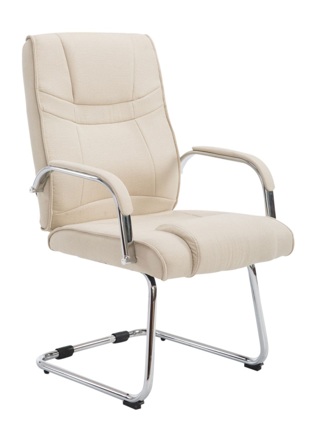 Scaun vizitator stofa Attila, crem