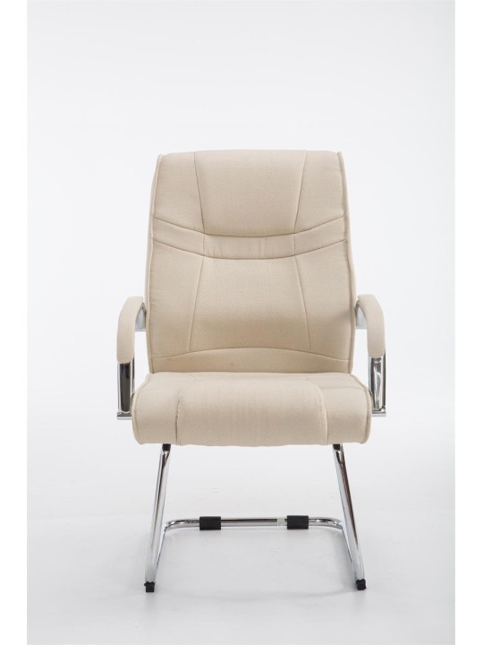 Scaun vizitator stofa Attila, crem