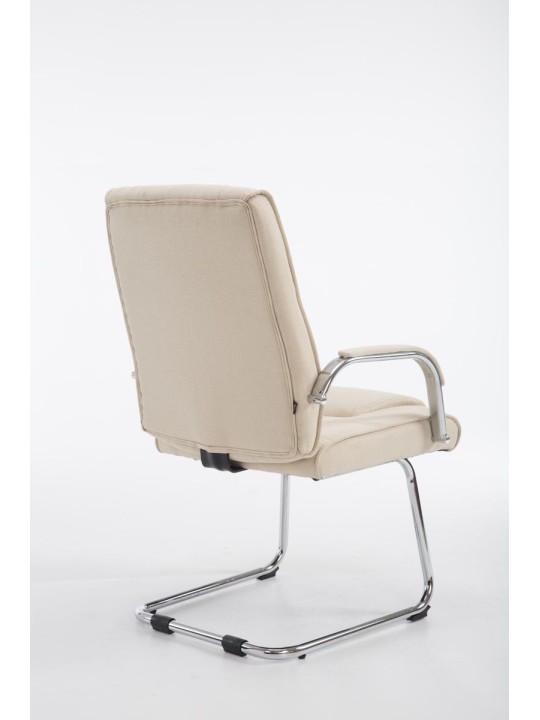 Scaun vizitator stofa Attila, crem