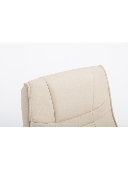 Scaun vizitator stofa Attila, crem