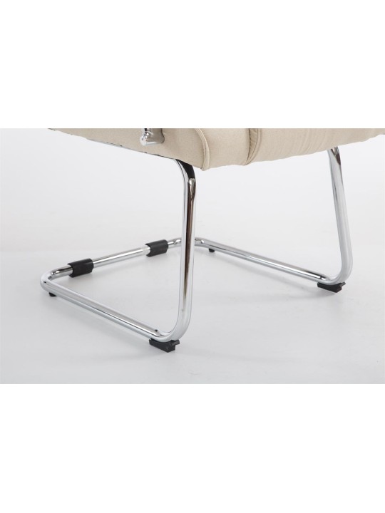 Scaun vizitator stofa Attila, crem