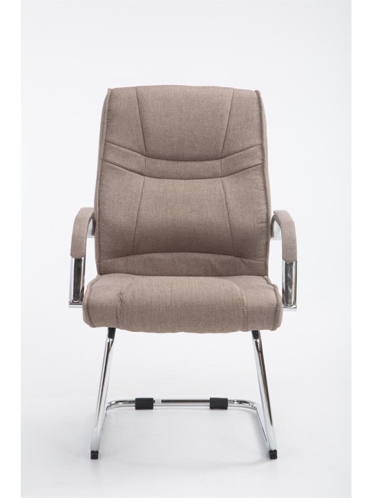 Scaun vizitator stofa Attila, taupe