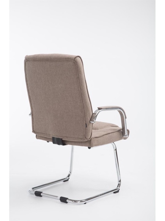 Scaun vizitator stofa Attila, taupe