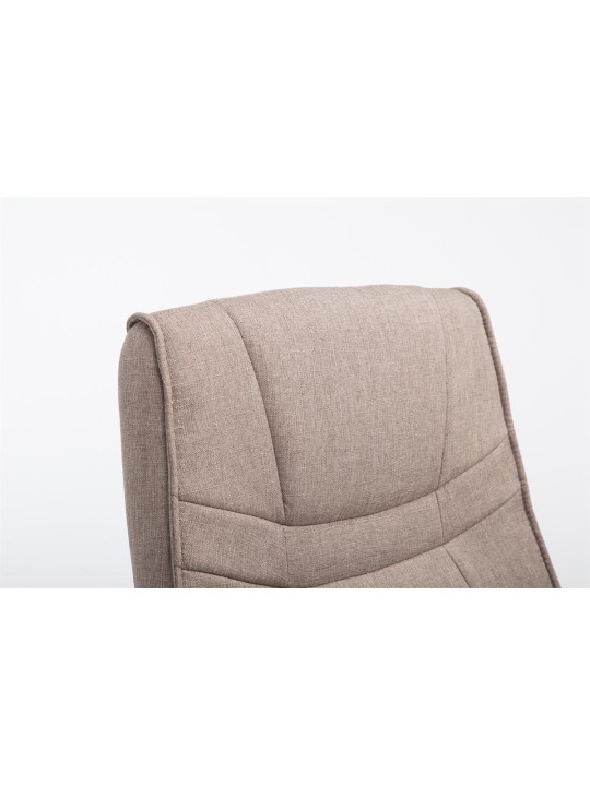 Scaun vizitator stofa Attila, taupe