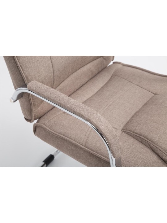 Scaun vizitator stofa Attila, taupe