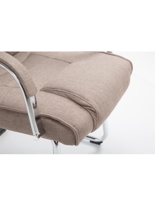 Scaun vizitator stofa Attila, taupe