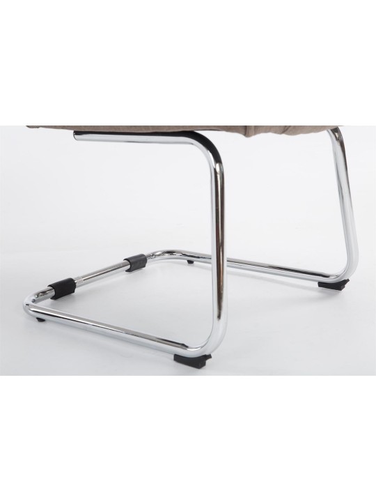 Scaun vizitator stofa Attila, taupe