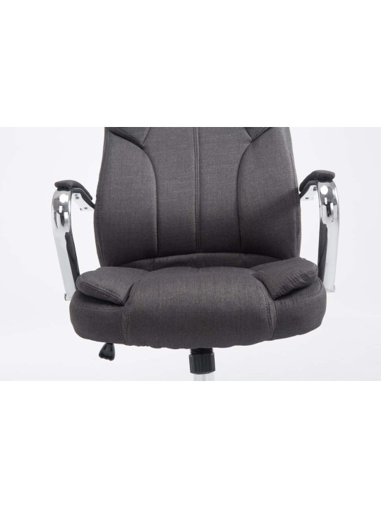 Scaun de birou BIG Xanthos stofa V2, gri închis