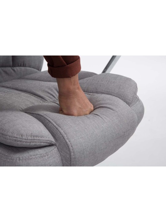 Scaun de birou BIG Xanthos stofa V2, gri