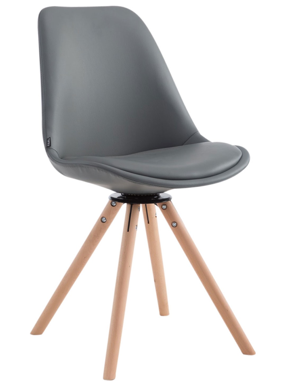 Scaun vizitator Calais Rotativ Natura Rotund, gri