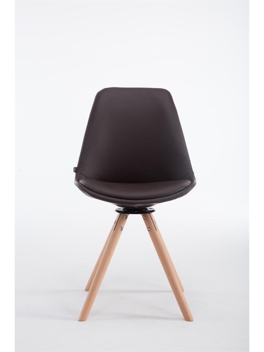 Scaun vizitator Calais Rotativ Natura Rotund, maro