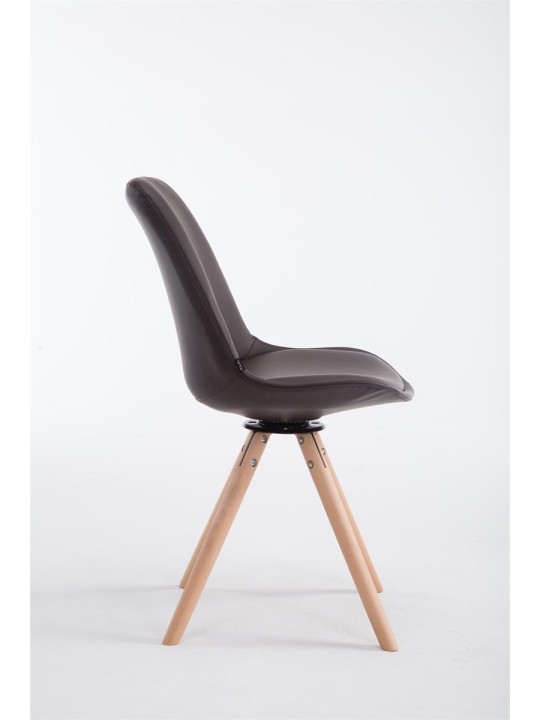 Scaun vizitator Calais Rotativ Natura Rotund, maro