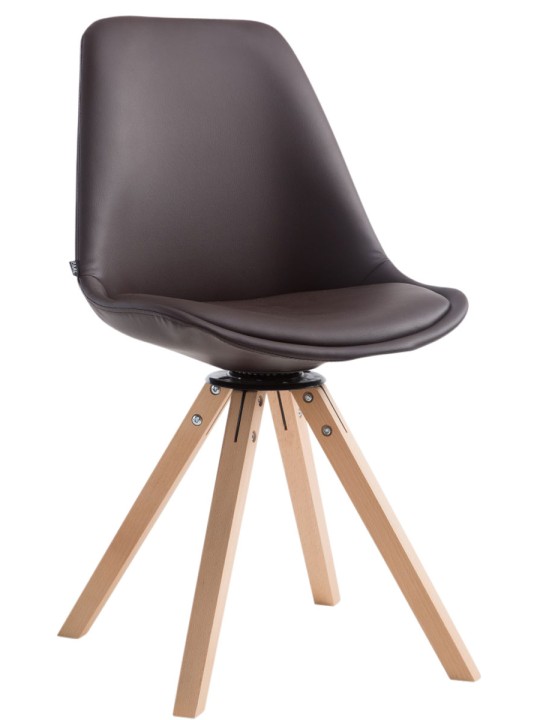 Scaun vizitator Calais pivotant Natura Square, maro