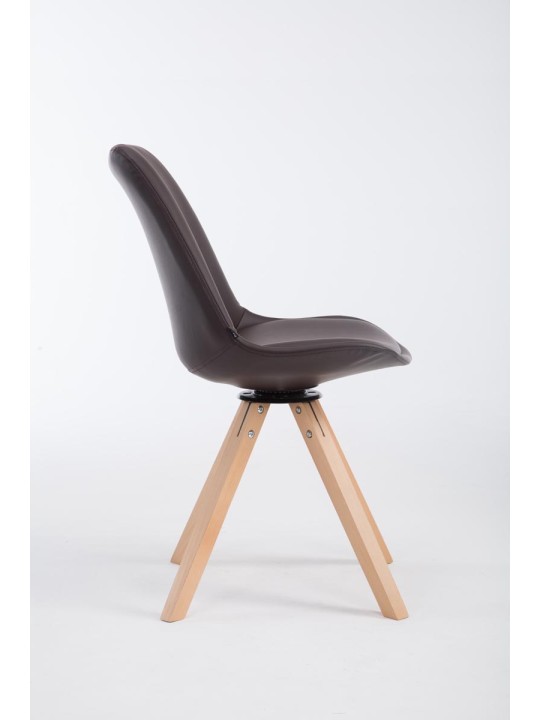 Scaun vizitator Calais pivotant Natura Square, maro