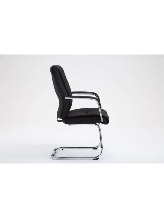 Scaun vizitator stofa Sievert, negru Scaun vizitator stofa Sievert, negru