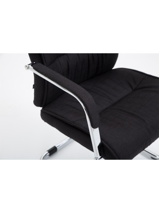 Scaun vizitator stofa Sievert, negru Scaun vizitator stofa Sievert, negru