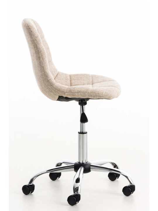 Scaun birou Emil stofa, crem