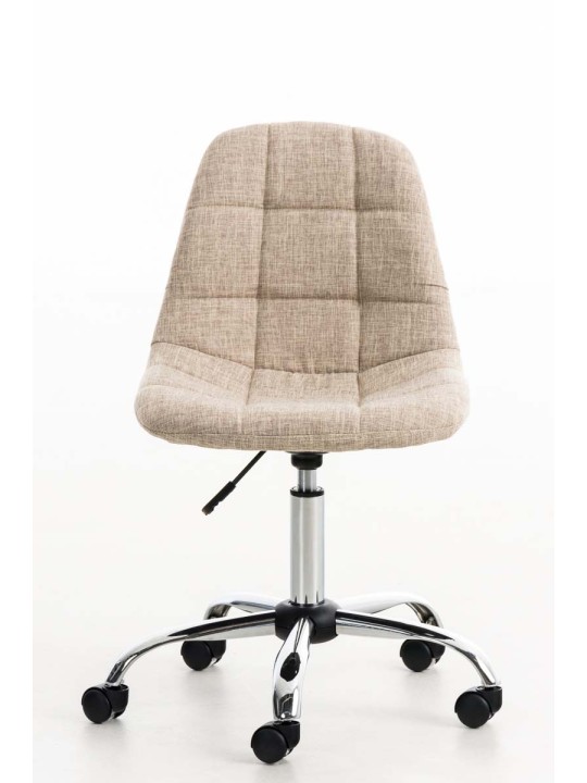 Scaun birou Emil stofa, crem